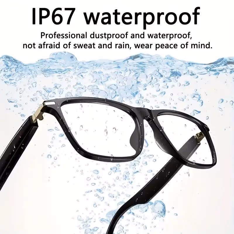 IP67 water-resistant smart glasses for outdoor use